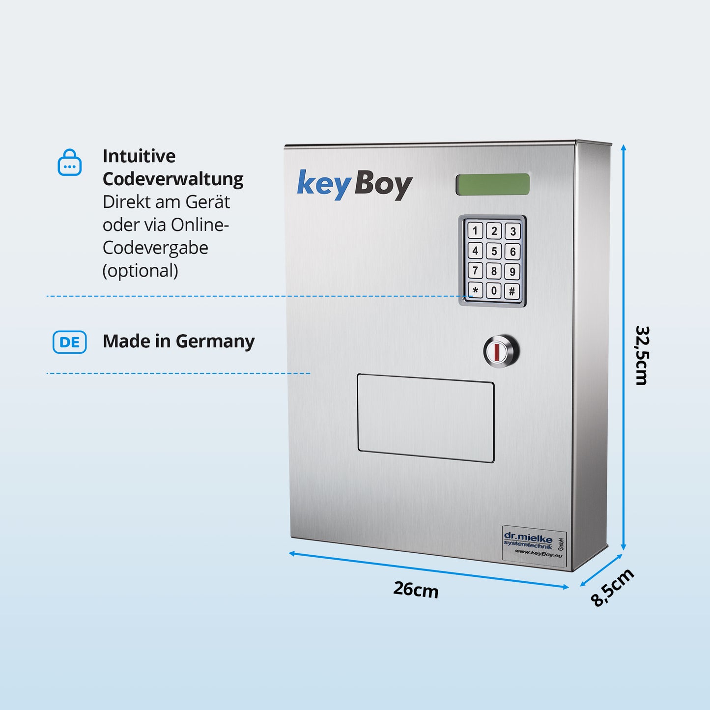 keyBoy 8 Schlüsselausgabe